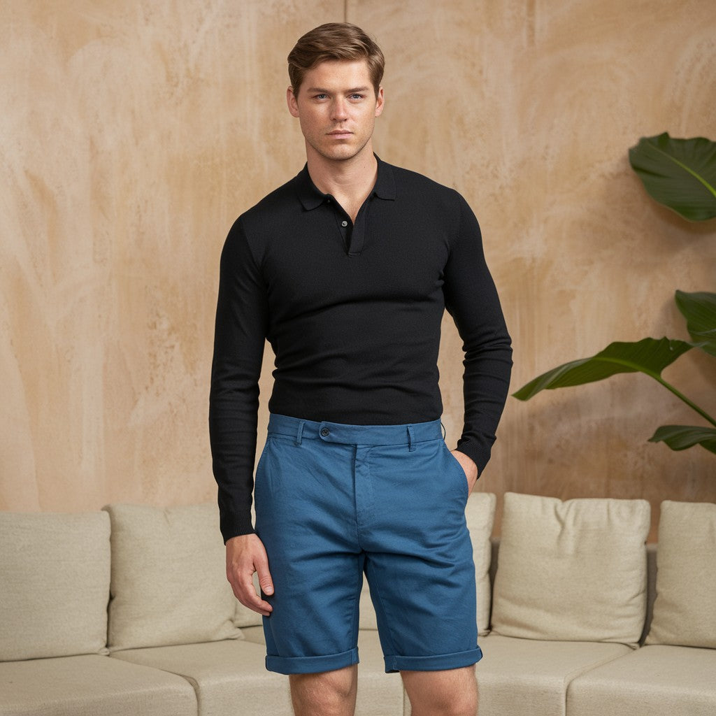 Heren linnen shorts – lichtgewicht luxe voor verfijnde zomerdagen