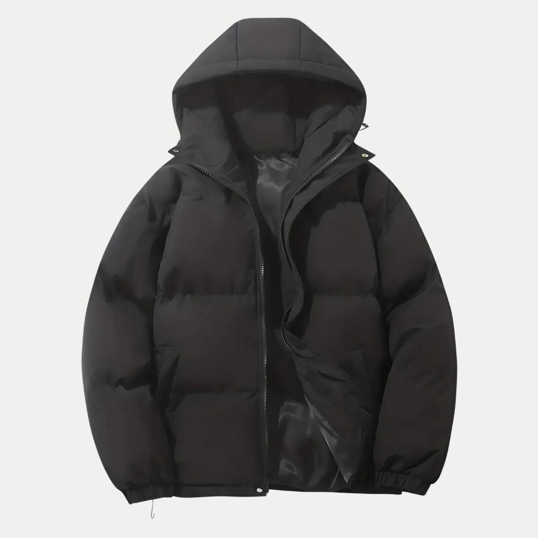 Heren winterbomberjack met capuchon – Klassieke warmte en stedelijke functionaliteit