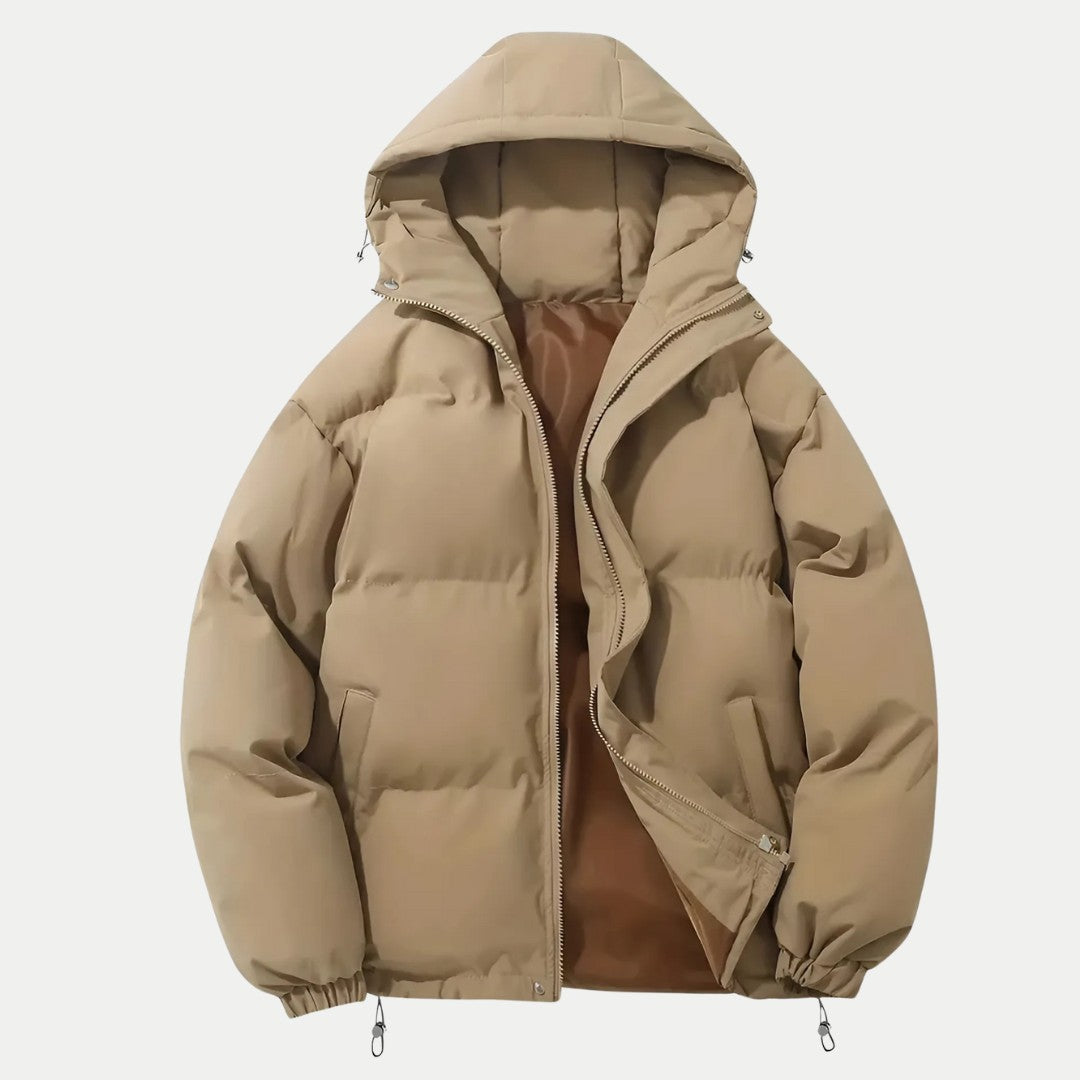 Heren winterbomberjack met capuchon – Klassieke warmte en stedelijke functionaliteit