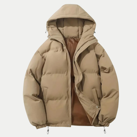 Heren winterbomberjack met capuchon – Klassieke warmte en stedelijke functionaliteit