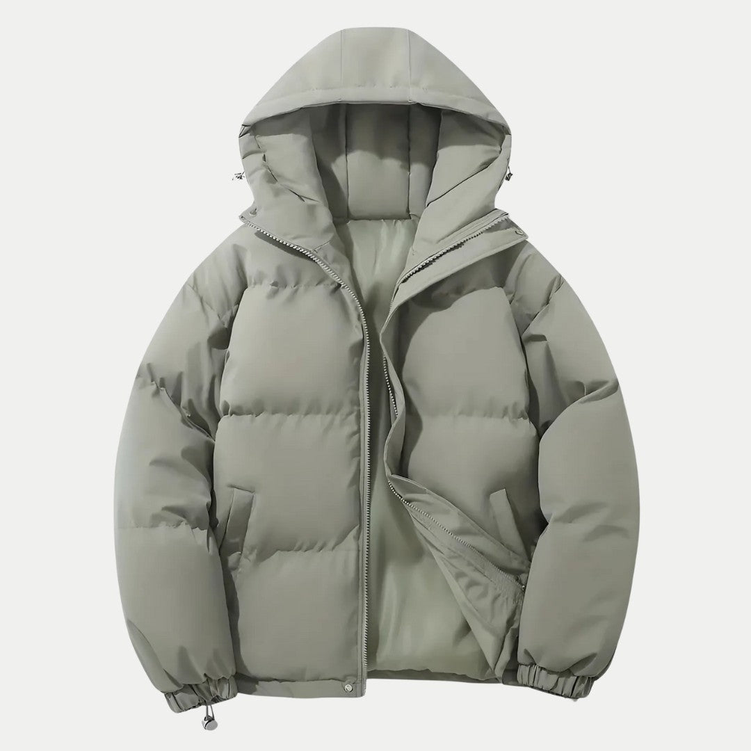 Heren winterbomberjack met capuchon – Klassieke warmte en stedelijke functionaliteit