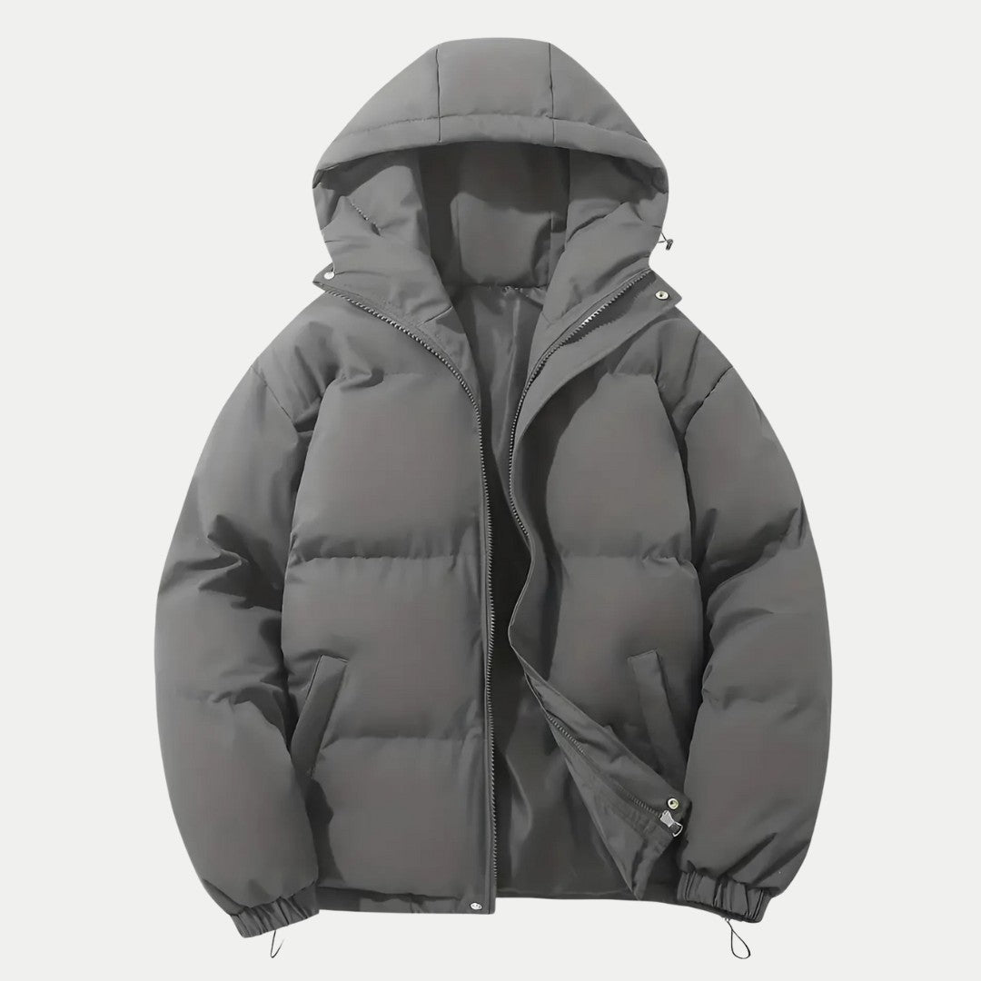 Heren winterbomberjack met capuchon – Klassieke warmte en stedelijke functionaliteit