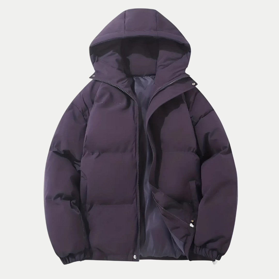 Heren winterbomberjack met capuchon – Klassieke warmte en stedelijke functionaliteit