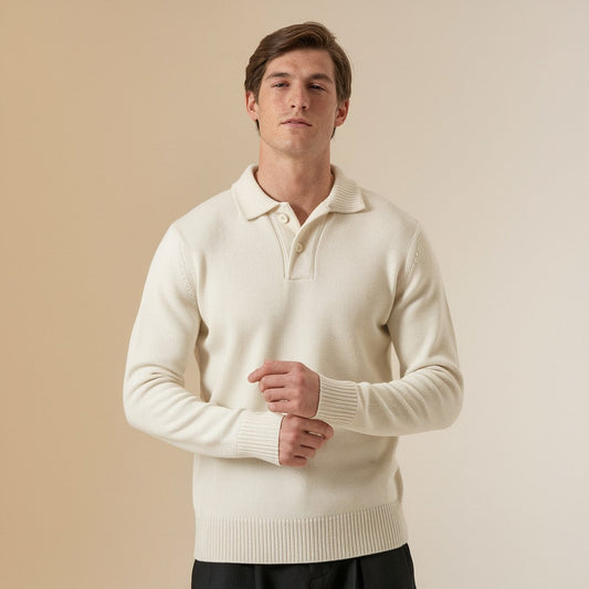 Herentrui met stijlvolle kraag – Strak comfort voor verfijnde looks