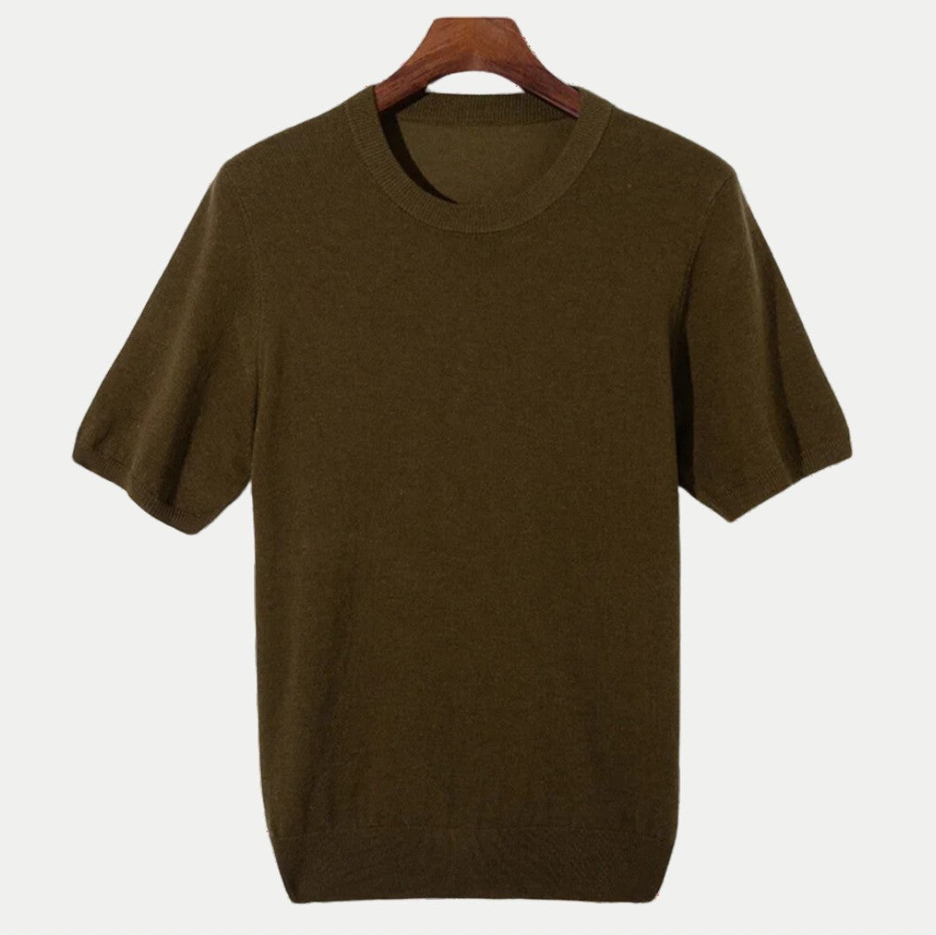 Klassiek donkergroen T-shirt voor heren – zacht, stijlvol en onmisbaar voor elke dag