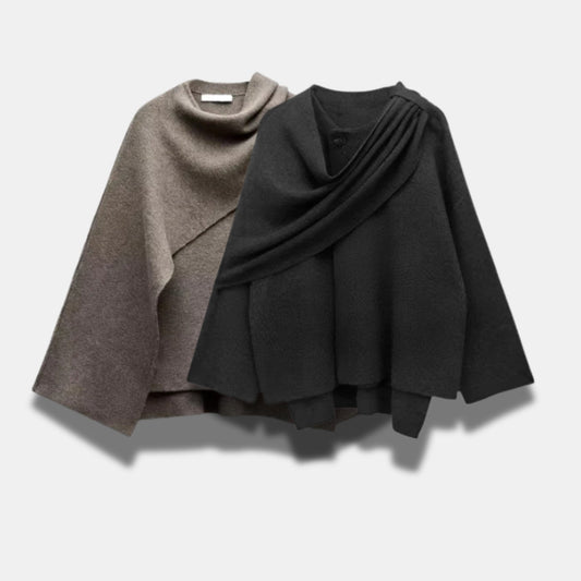 Luxe cape voor dames – elegant, zacht en moeiteloos chic