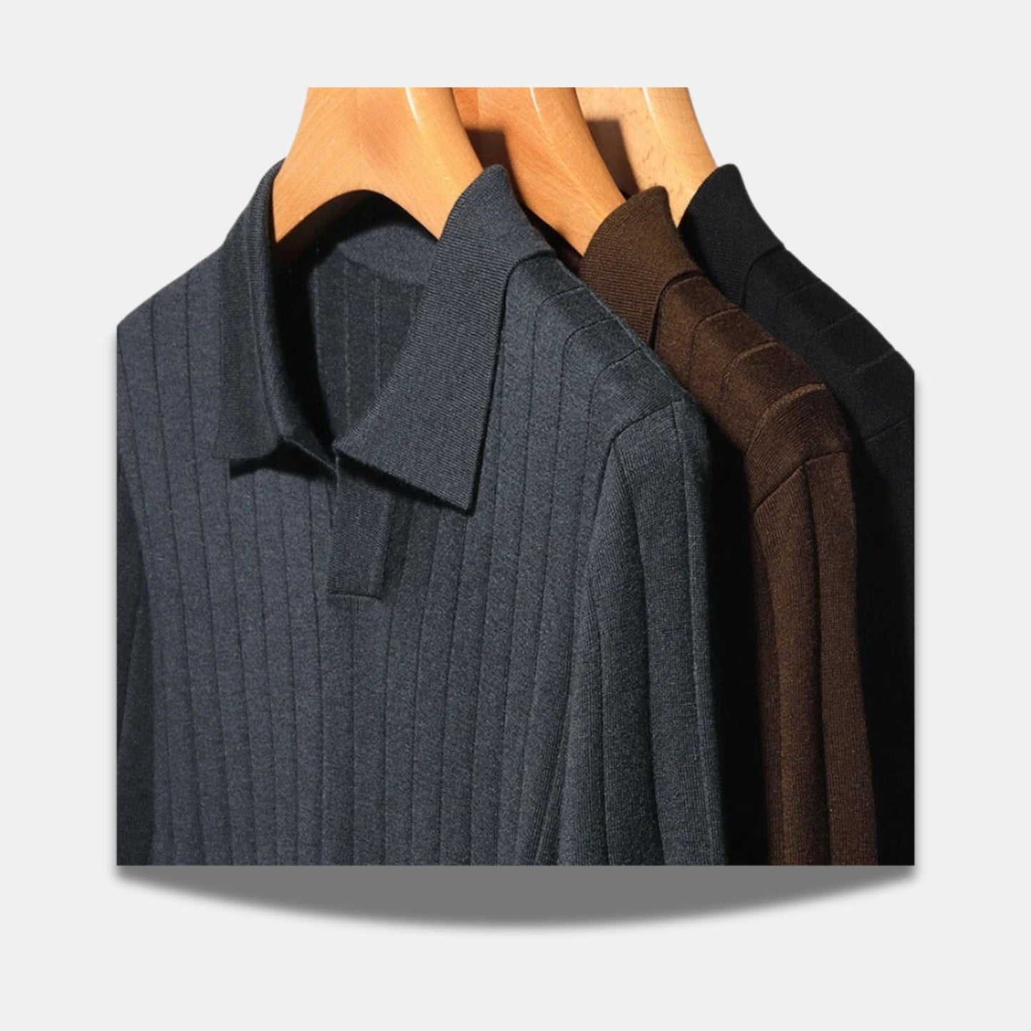 Poloshirt met lange mouwen voor heren – verfijnd comfort en tijdloze stijl