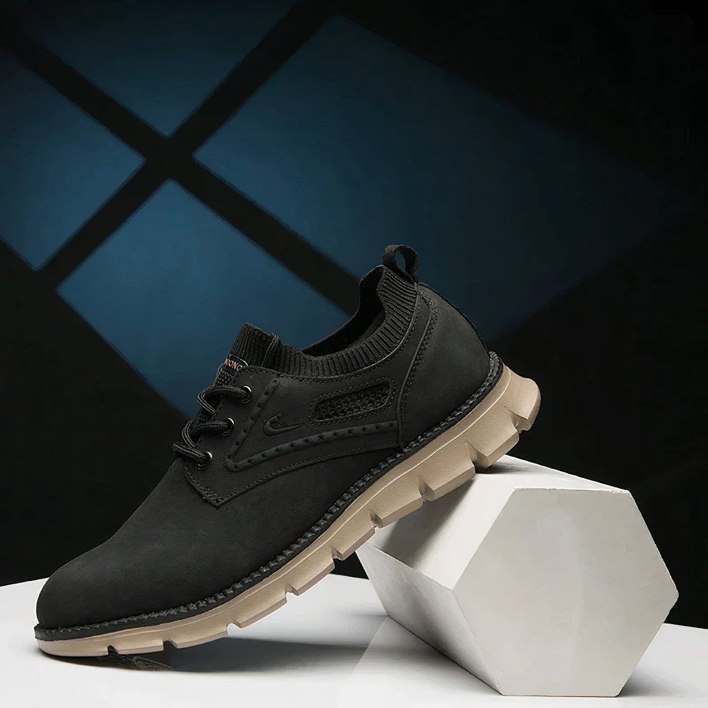 Premium leren veterschoenen voor heren voor comfort en stijl de hele dag