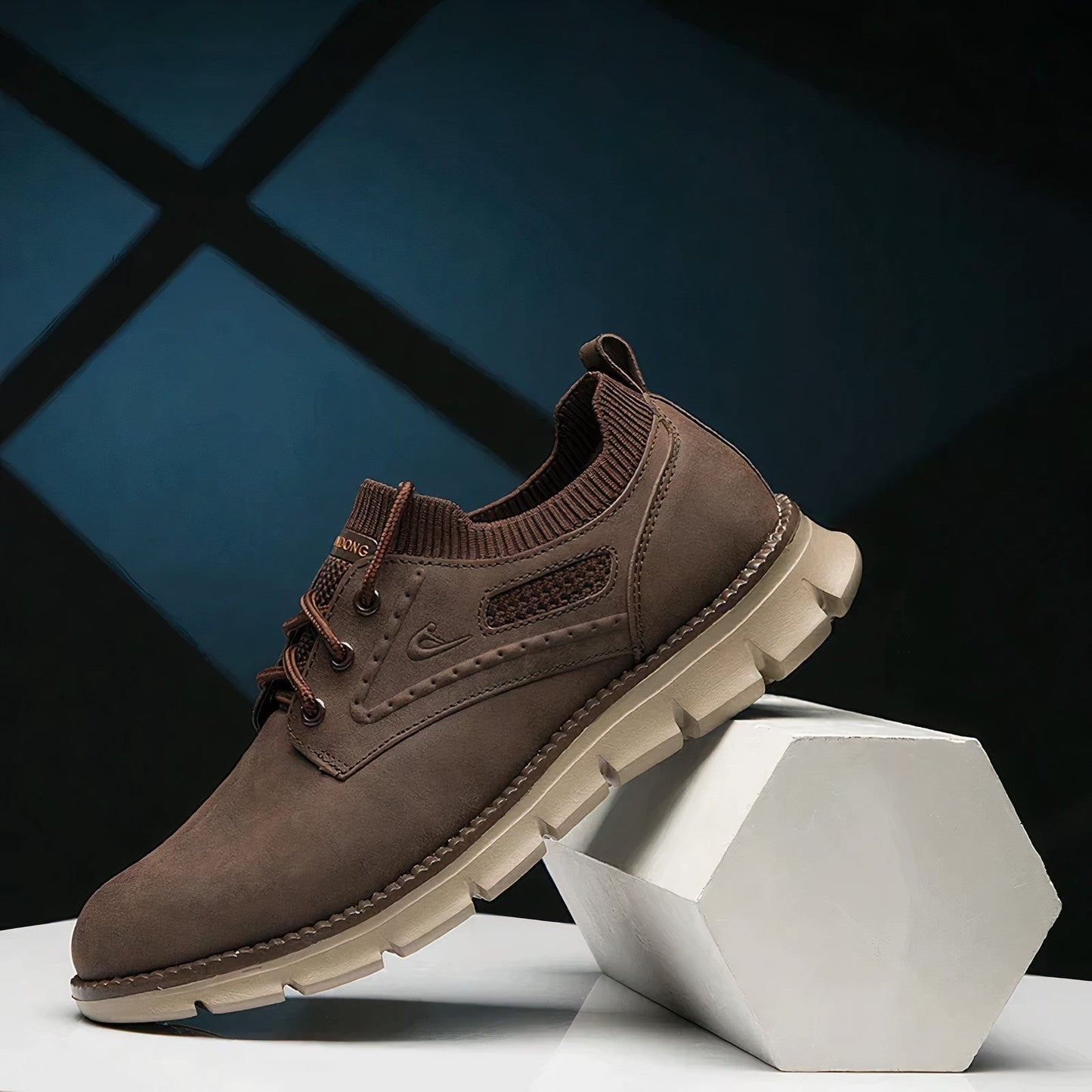 Premium leren veterschoenen voor heren voor comfort en stijl de hele dag