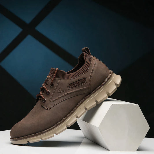 Premium leren veterschoenen voor heren voor comfort en stijl de hele dag